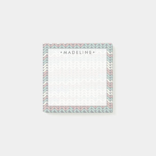 Pastel Strick Post-it Klebezettel