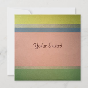 Pastel Stripe zum Geburtstag Einladung