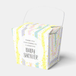 Pastel Stripes Babydusche Geschenkschachtel