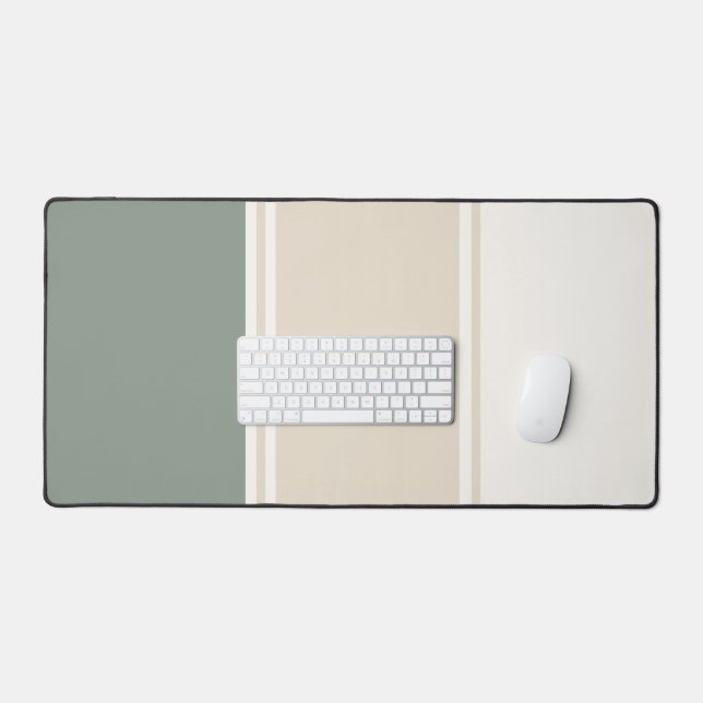 Pastel Stripes – Calm Neutral Workspace Design (Clavier et souris)