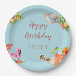 Pastel Summer Birthday Party Pappteller