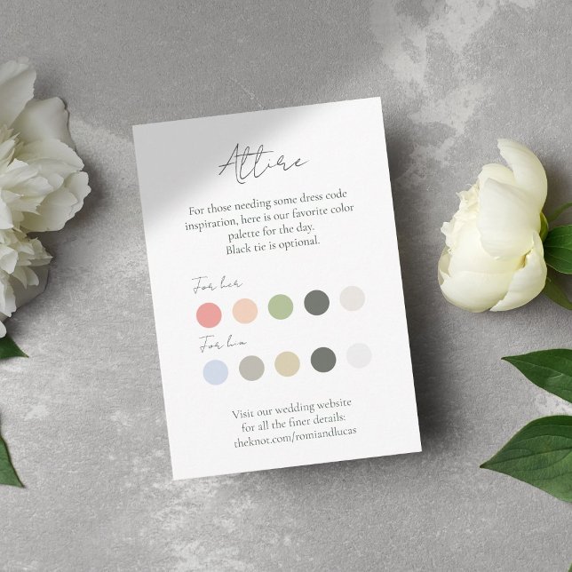 Pastel Summer Dot Wedding Card Begleitkarte (Von Creator hochgeladen)