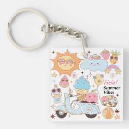 Pastel Summer Vibes Schlüsselanhänger