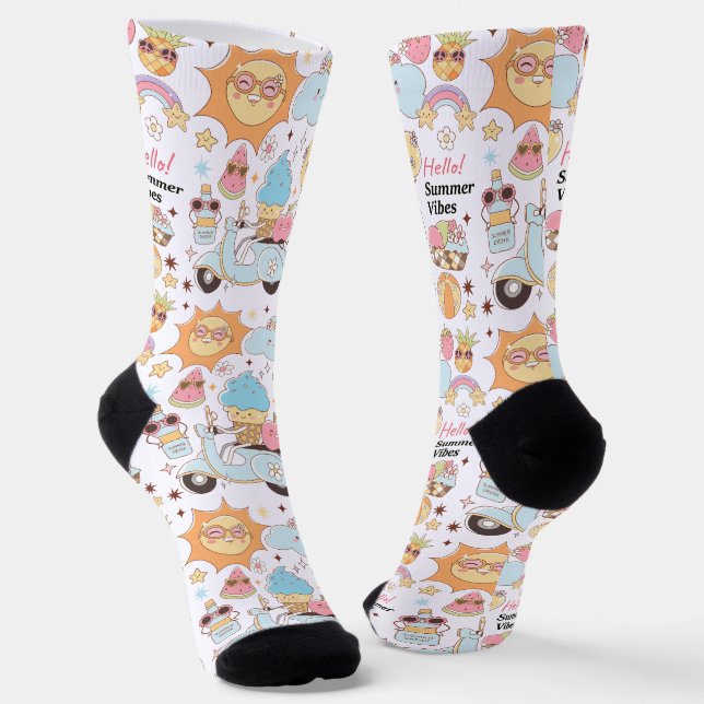 Pastel Summer Vibes Socken (Gewinkelt)