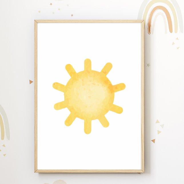 Pastel Sun Kinderzimmer Poster Kinder Zimmerdekor (Von Creator hochgeladen)
