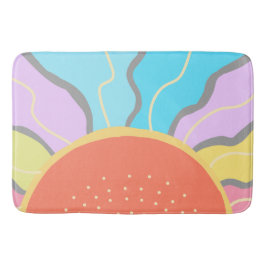 Pastel Sunrise Badematte