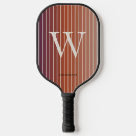 Pastel Sunrise Monogram Pickleball Schläger
