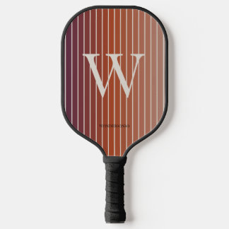 Pastel Sunrise Monogram Pickleball Schläger