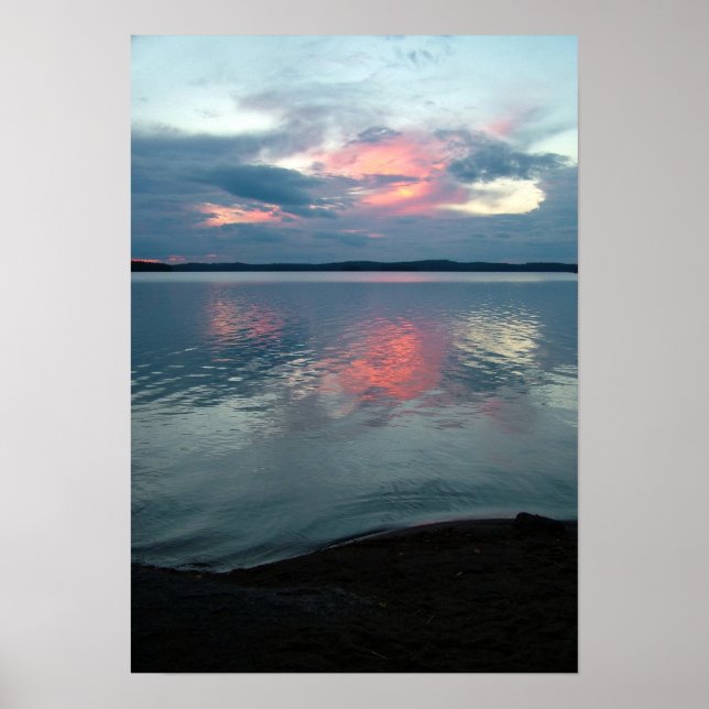Pastel Sunset benutzerdefiniertes Poster (Vorne)