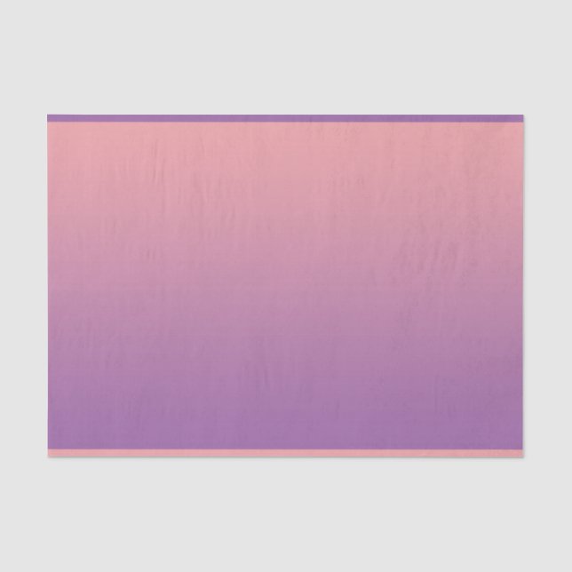 Pastel Sunset Pink Lila Ombre Gradient Außenbereic Seidenpapier (Vorderseite)