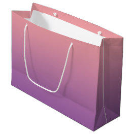 Pastel Sunset Pink Lila Ombre Gradient Große Geschenktüte