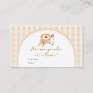 Pastel Süsse Pie Gingham Fall Wie viele Kanadier Begleitkarte
