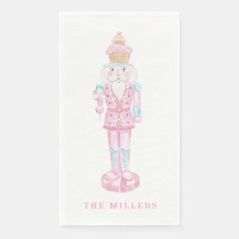 Pastel Sweet Holiday Treats Monogram Crest Serviette