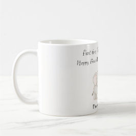Pastel Sweet Mommy Elephant and Child - Kaffeetasse