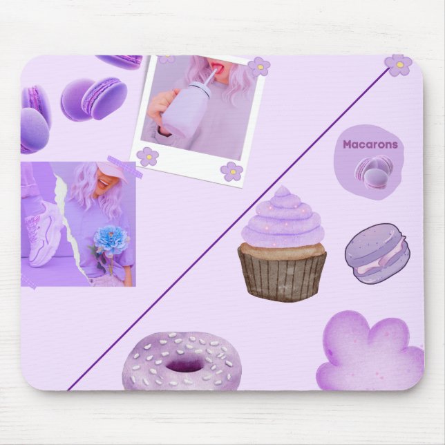 Pastel Sweets Aesthetic Mouse Pad Mousepad (Vorne)