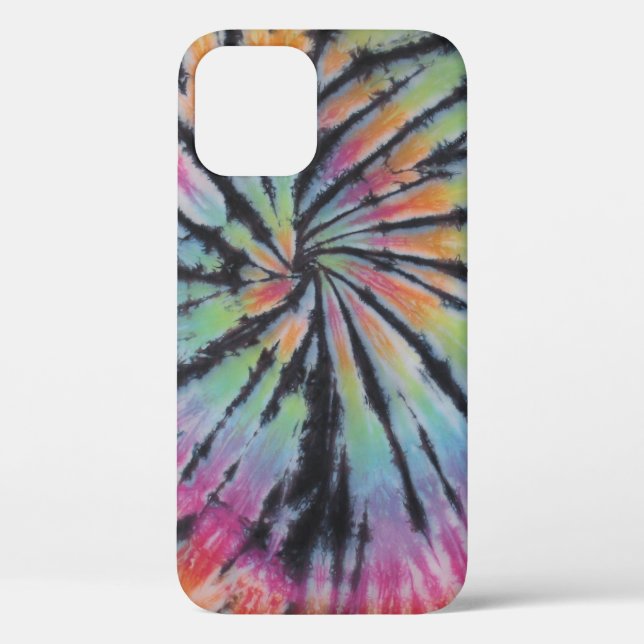 Pastel Swirl Spiral Gefärbte Krawatte Case-Mate iPhone Hülle (Rückseite)