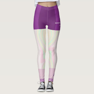 Pastel Swirl Team/Leggings mit Fake Shorts Leggings