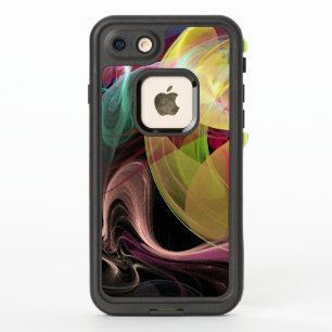 Pastel Swirling Rainbow Abstrakt