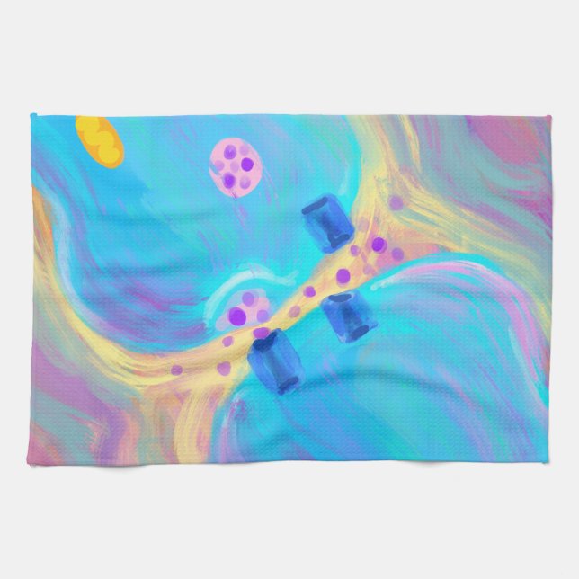 Pastel Synapse Geschirrtuch (Horizontal)