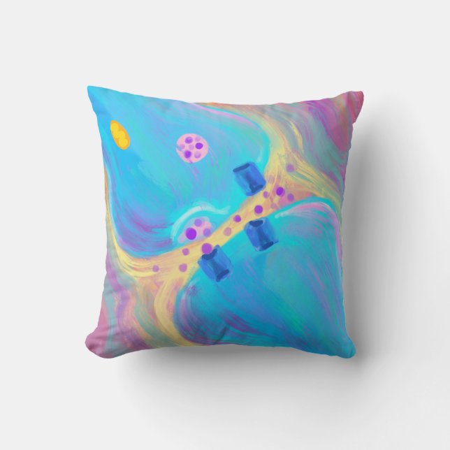 Pastel Synapse Kissen (Vorderseite)