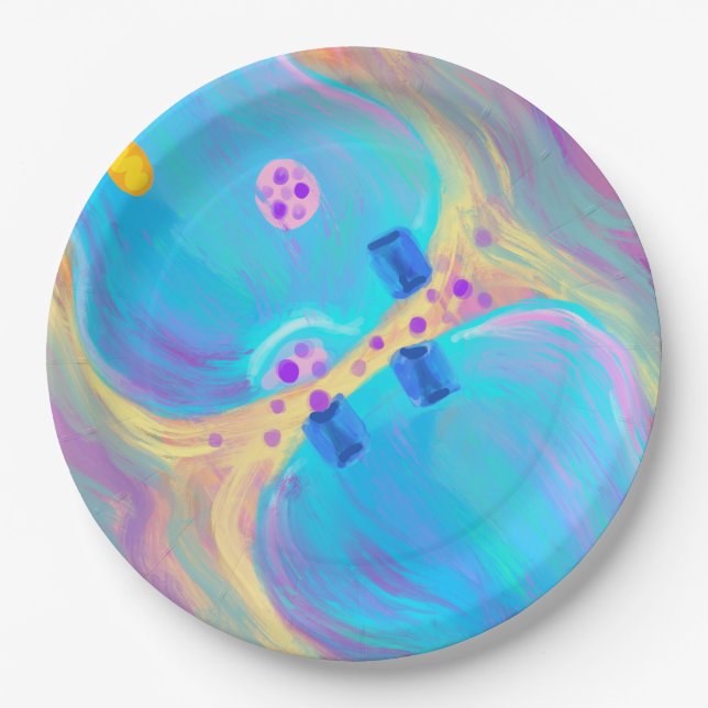 Pastel Synapse Pappteller (Vorderseite)
