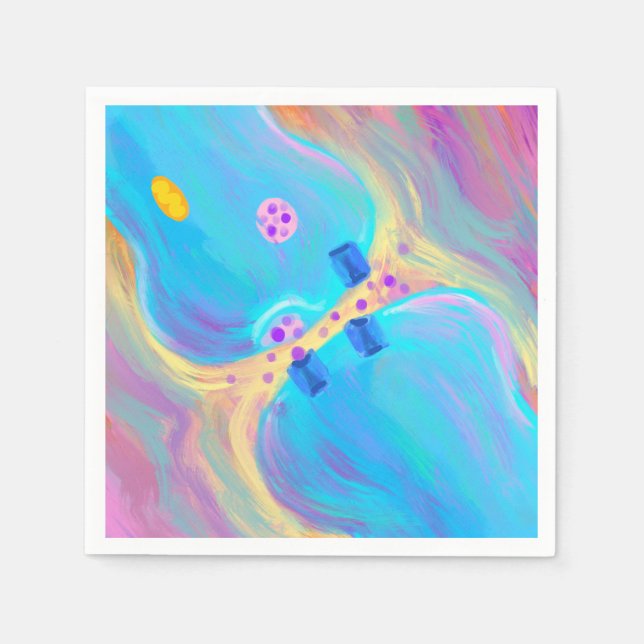 Pastel Synapse Serviette (Vorderseite)