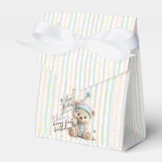 Pastel Teddy Bear Birthday Geschenkschachtel