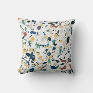 Pastel Terrazzo: Modernes Abstraktes Muster. Kissen