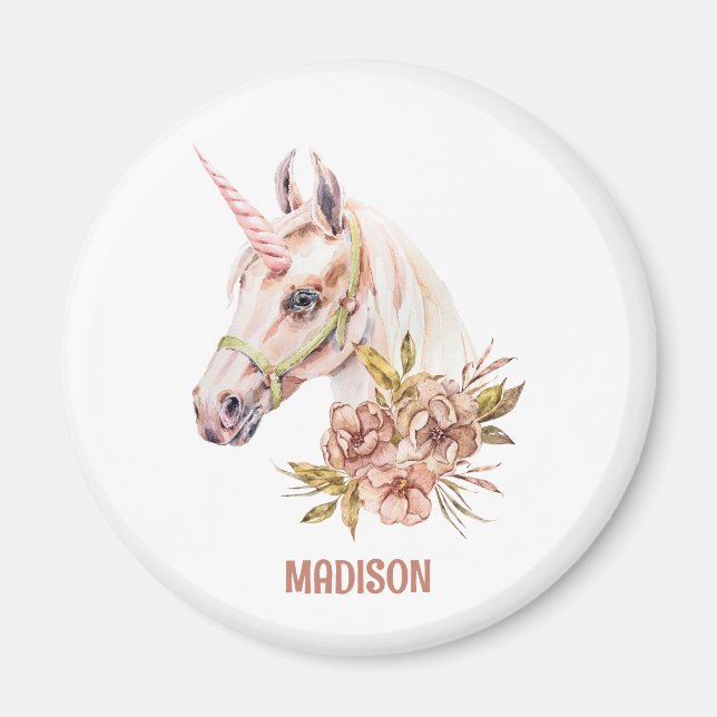 Pastel Tones Unicorn Magnet (Vorne)