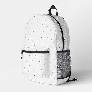 Pastel Triangle Doodle Muster Bedruckter Rucksack