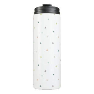 Pastel Triangle Doodle Muster Thermosbecher