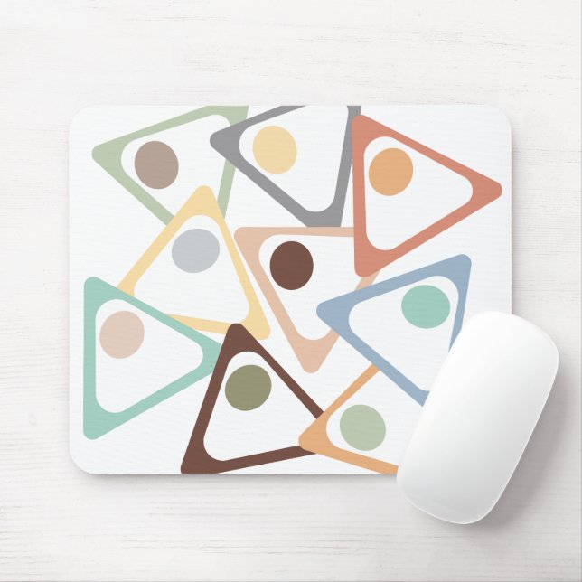 Pastel Triangle Mousepad (Mit Mouse)