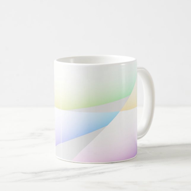 Pastel Triangle Tasse (VorderseiteRechts)