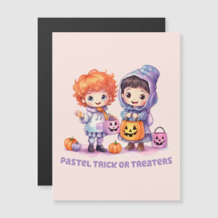 Pastel Trick oder Treaters Magnetkarte
