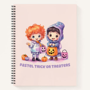 Pastel Trick oder Treaters Notizbuch