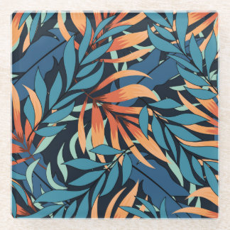 Pastel Tropical Abstrakt Botanicals Glasuntersetzer