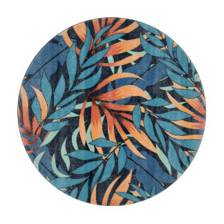 Pastel Tropical Abstrakt Botanicals Schneidebrett