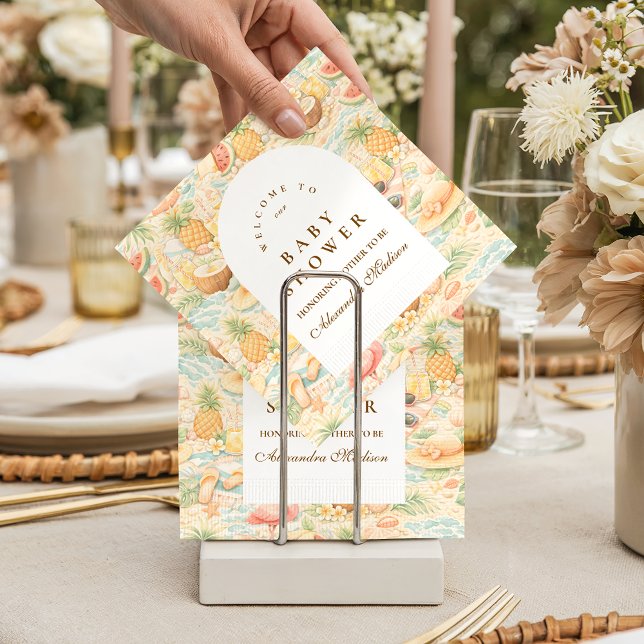 Pastel Tropical Animals Serviette (Von Creator hochgeladen)