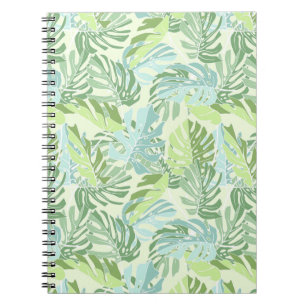 Pastel Tropical Palm Blätter Notizblock