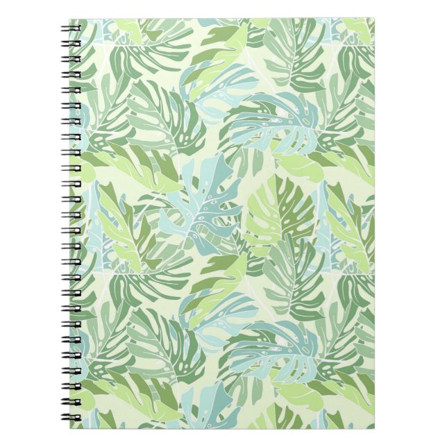 Pastel Tropical Palm Blätter Notizblock (Vorderseite)