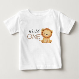 Pastel Tropical Wild One Jungle Safari Tiere Baby T-shirt
