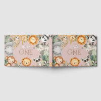 Pastel Tropical Wild One Jungle Safari Tiere