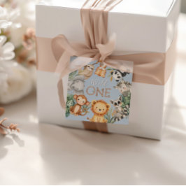 Pastel Tropical Wild One Jungle Safari Tiere Geschenkanhänger