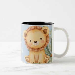 Pastel Tropical Wild One Jungle Safari Tiere Zweifarbige Tasse