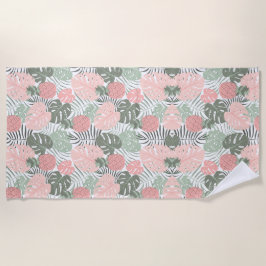 Pastel tropisch strandtuch