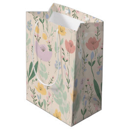Pastel Tulip Design Mittlere Geschenktüte