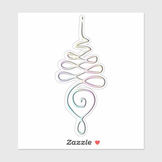 Pastel Unalome  Aufkleber (Blatt)