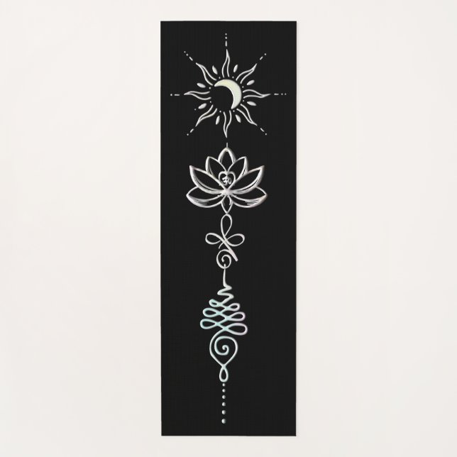 Pastel Unalome Group Yogamatte (Vorderseite)