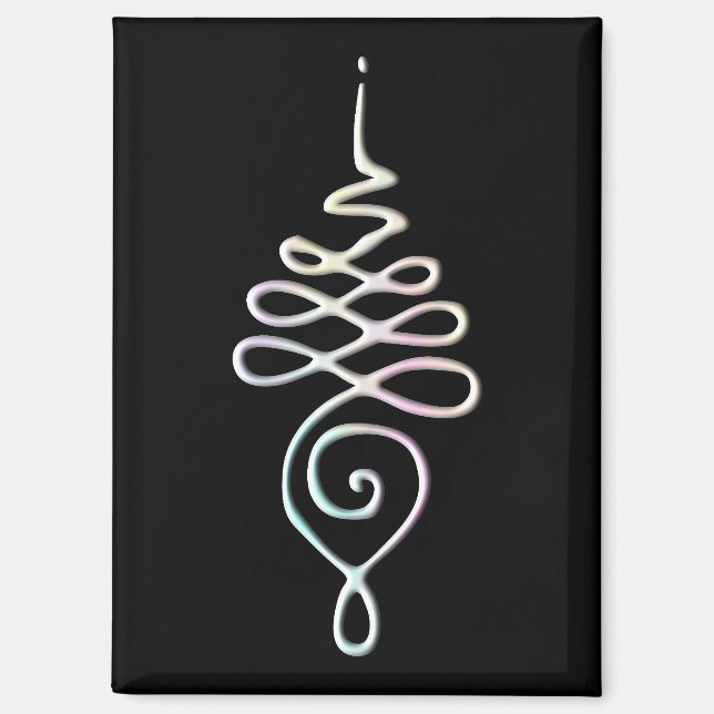 Pastel Unalome Magnet (Vorderseite)
