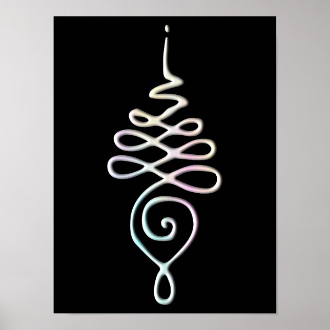 Pastel Unalome Poster (Vorne)